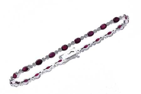 A238-90295: BRACELET 4.08 RUBY 4.55 TGW