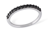 A240-66704: LDS WED RG .29 BLK DIAS TW