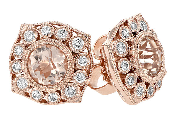 A243-40295: EARR .75 MORGANITE .98 TGW