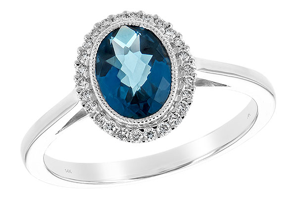 A244-28477: LDS RG 1.27 LONDON BLUE TOPAZ 1.42 TGW