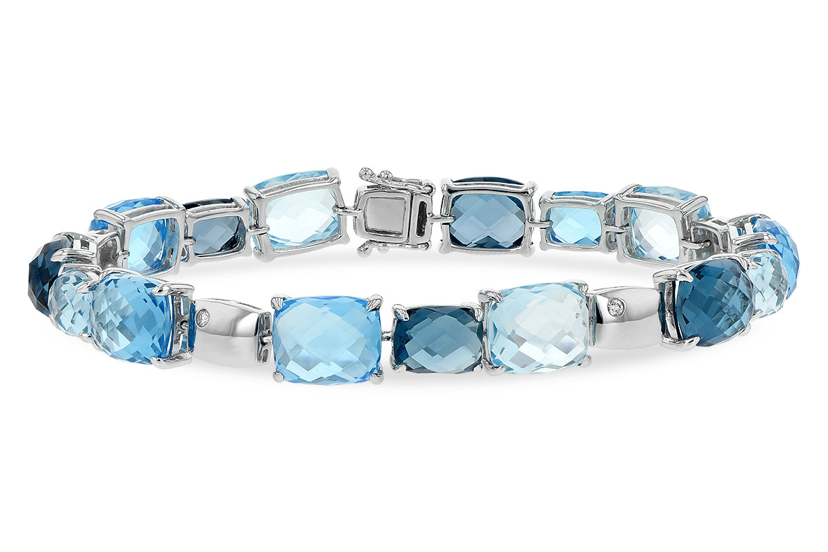 A244-30331: BRACELET 46.75 BLUE TOPAZ 46.80 TGW