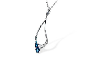 A244-33922: NECK .83 BLUE TOPAZ 1.00 TGW