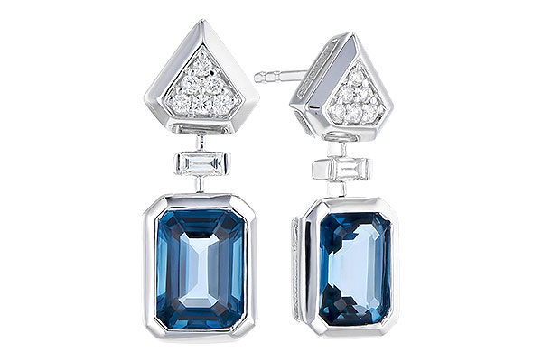 A327-98504: EARR 2.00 TW LONDON BLUE TOPAZ 2.12 TGW