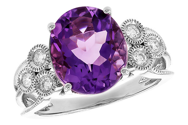 A328-86695: LDS RG 3.90 AMETHYST 4.16 TW (12x10 AMY)