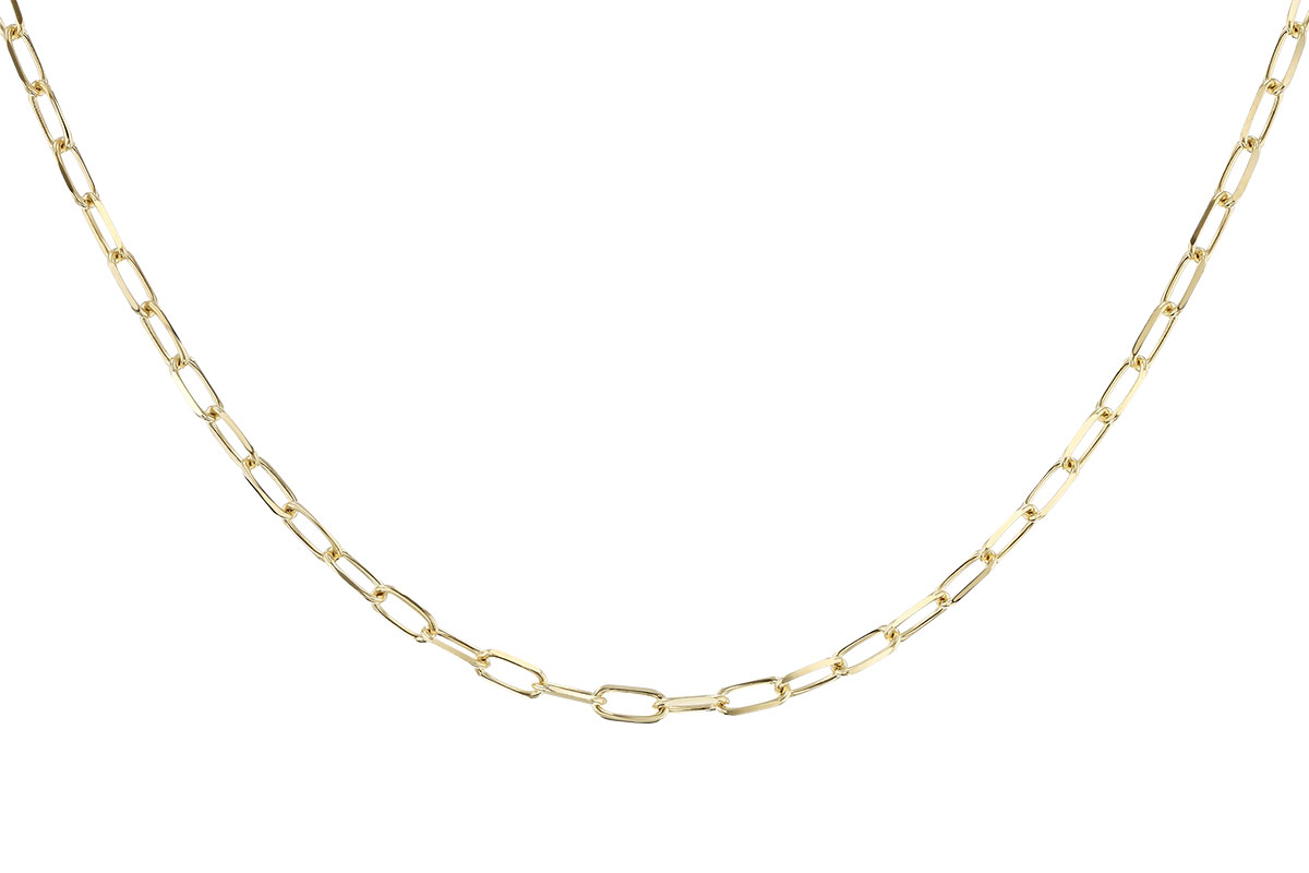 A328-87604: PAPERCLIP MD (18", 3.10MM, 14KT, LOBSTER CLASP)