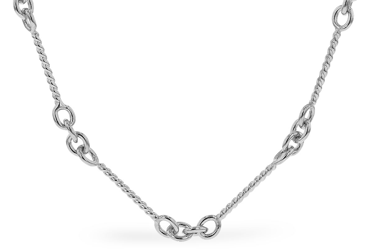 A328-87622: TWIST CHAIN (0.80MM, 14KT, 18IN, LOBSTER CLASP)