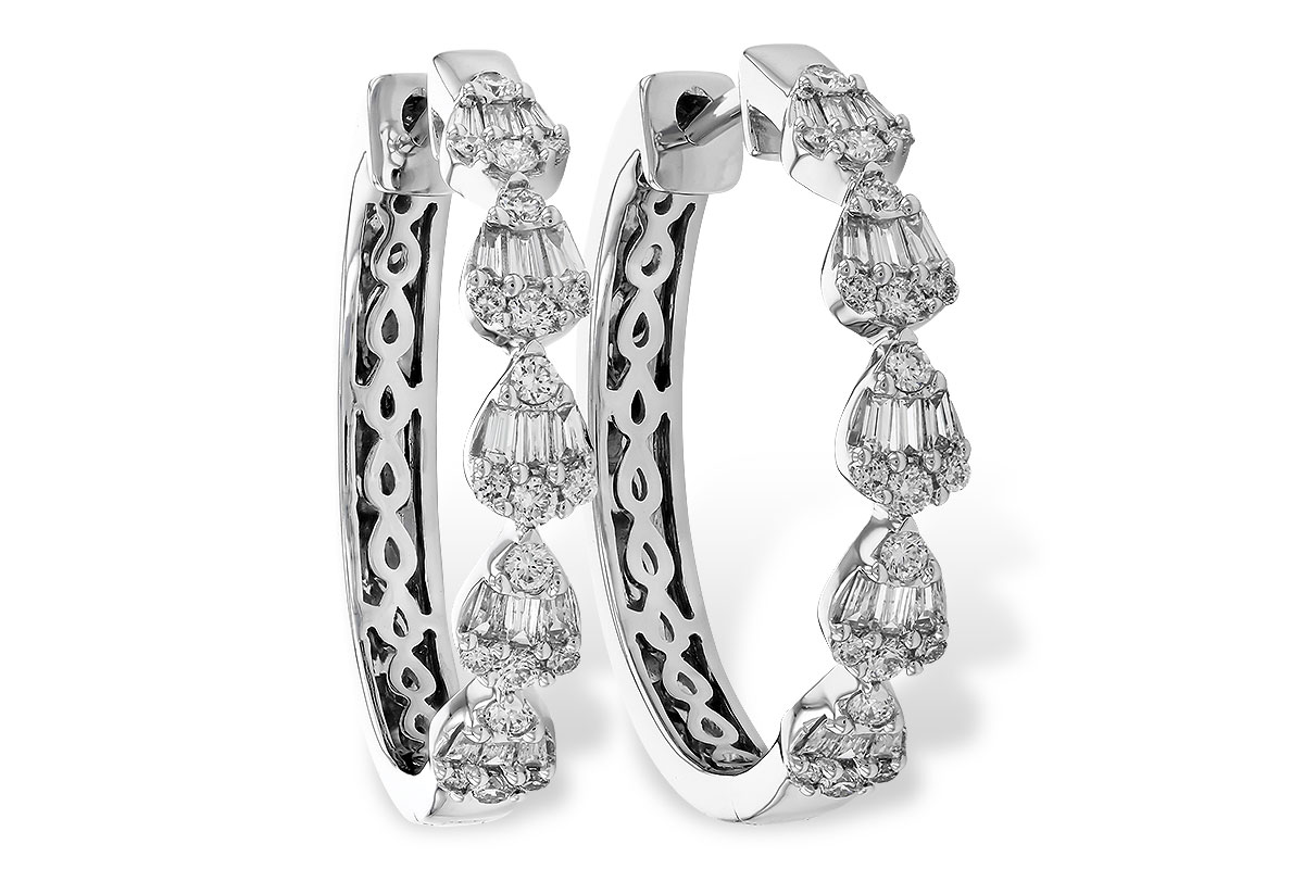 A328-88504: EARRINGS .20 BAG .47 TW