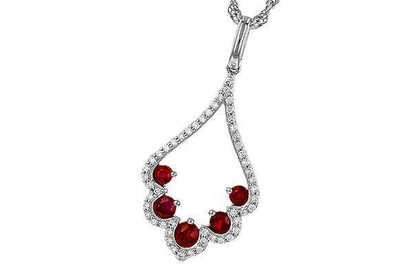 A328-90322: NECK .34 RUBY .53 TGW