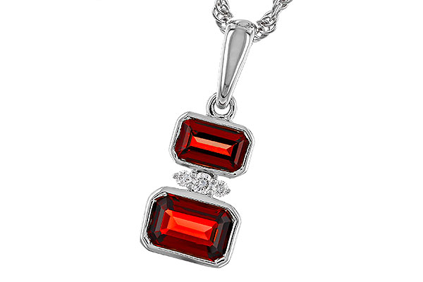A329-74877: NECK .98 TW GARNET 1.01 TGW
