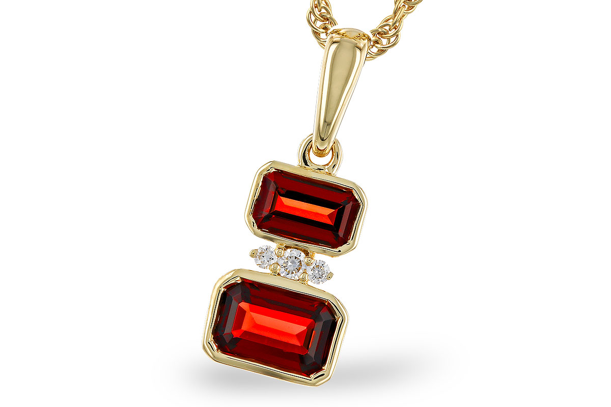 A329-74877: NECK .98 TW GARNET 1.01 TGW