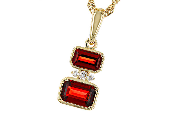 A329-74877: NECK .98 TW GARNET 1.01 TGW