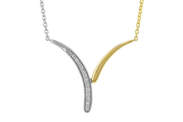 A329-77613: NECKLACE .12 TW (18")