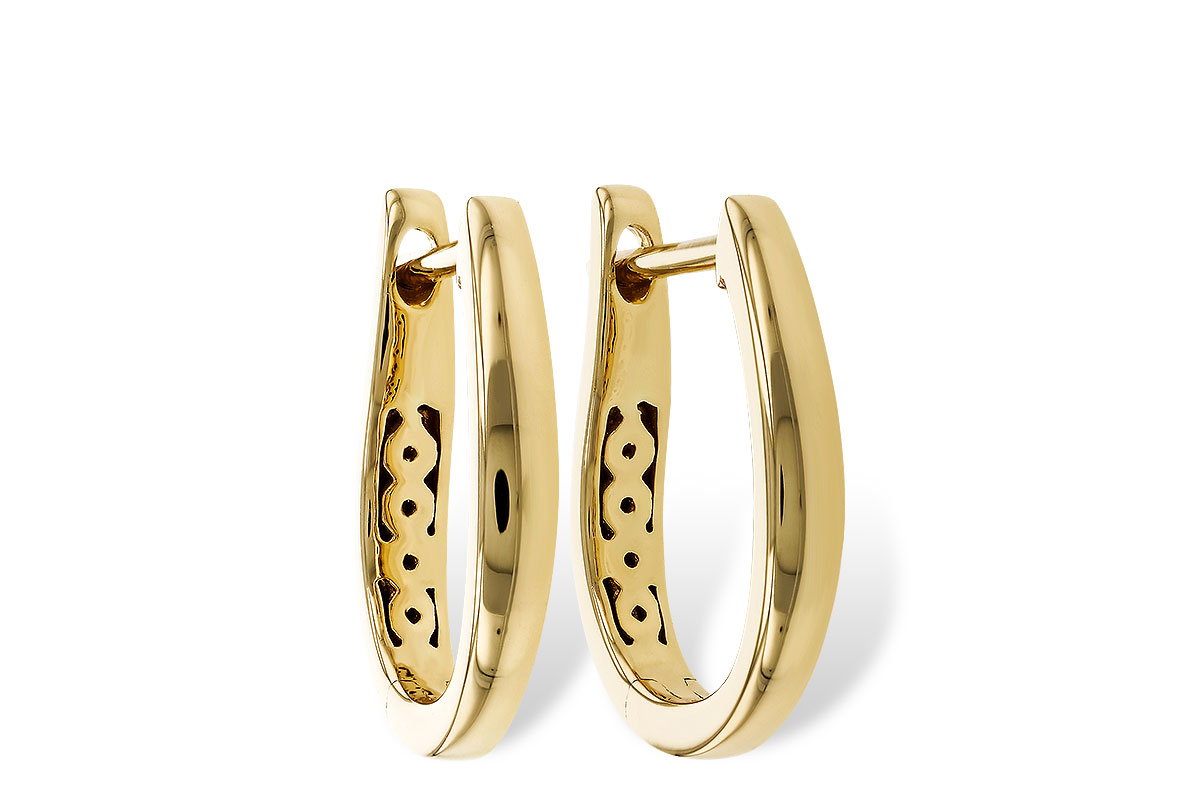 A329-78522: GOLD EARRINGS (15MM)