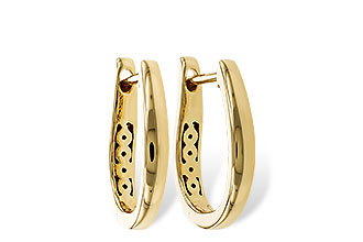A329-78522: GOLD EARRINGS (15MM)