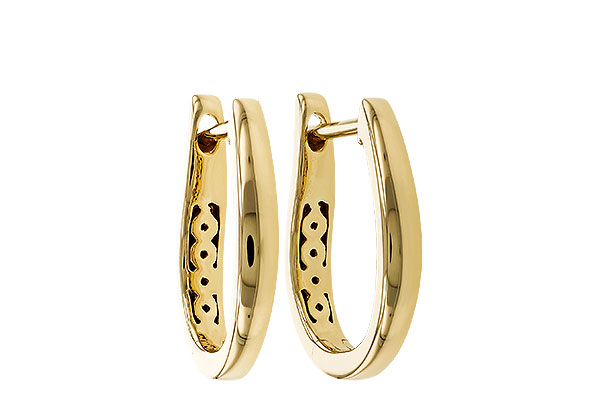 A329-78522: GOLD EARRINGS (15MM)