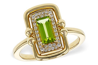 A329-81195: LDS RG .72 PERIDOT .84 TGW (8x4MM PER)