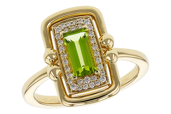 A329-81195: LDS RG .72 PERIDOT .84 TGW (8x4MM PER)