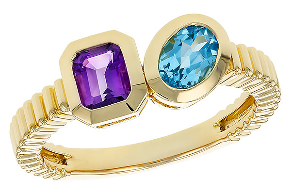 A329-81204: LDS RG .82 TW SEMI-PRECIOUS (AMY,SWISS BT)