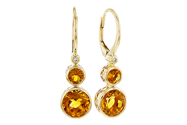 A330-63940: EARR 2.74 TW CITRINE 2.76 TGW (4MM/7MM CIT)
