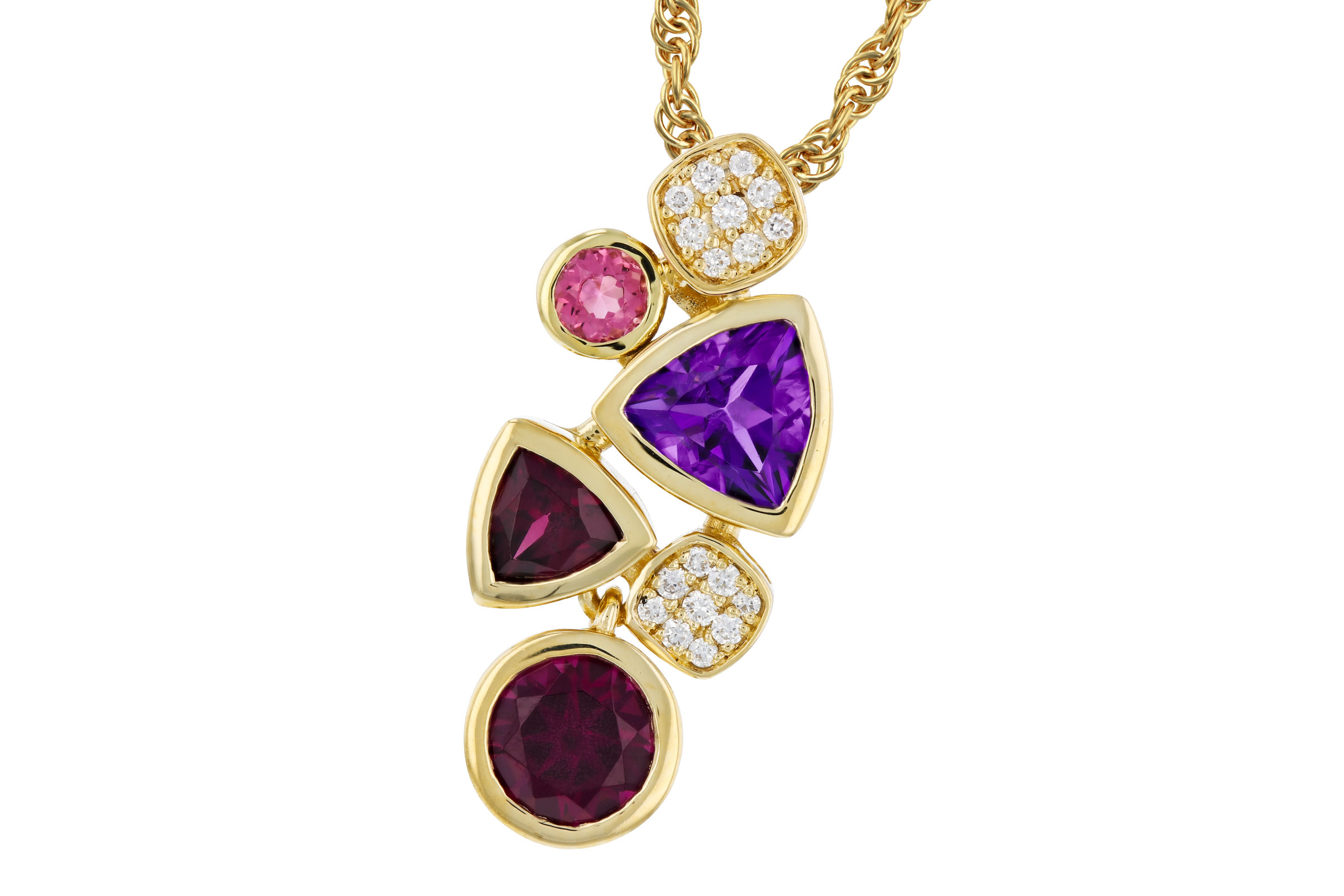 A330-65795: NECKLACE 1.34 SEMI-PREC (AM,RHO,PT) 1.40 TGW