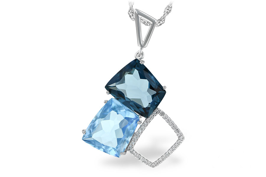 B243-43031: NECK 10.60 BLUE TOPAZ 10.73 TGW
