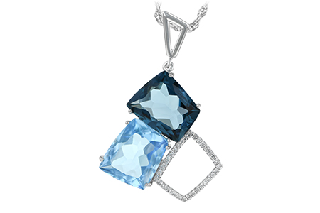 B243-43031: NECK 10.60 BLUE TOPAZ 10.73 TGW