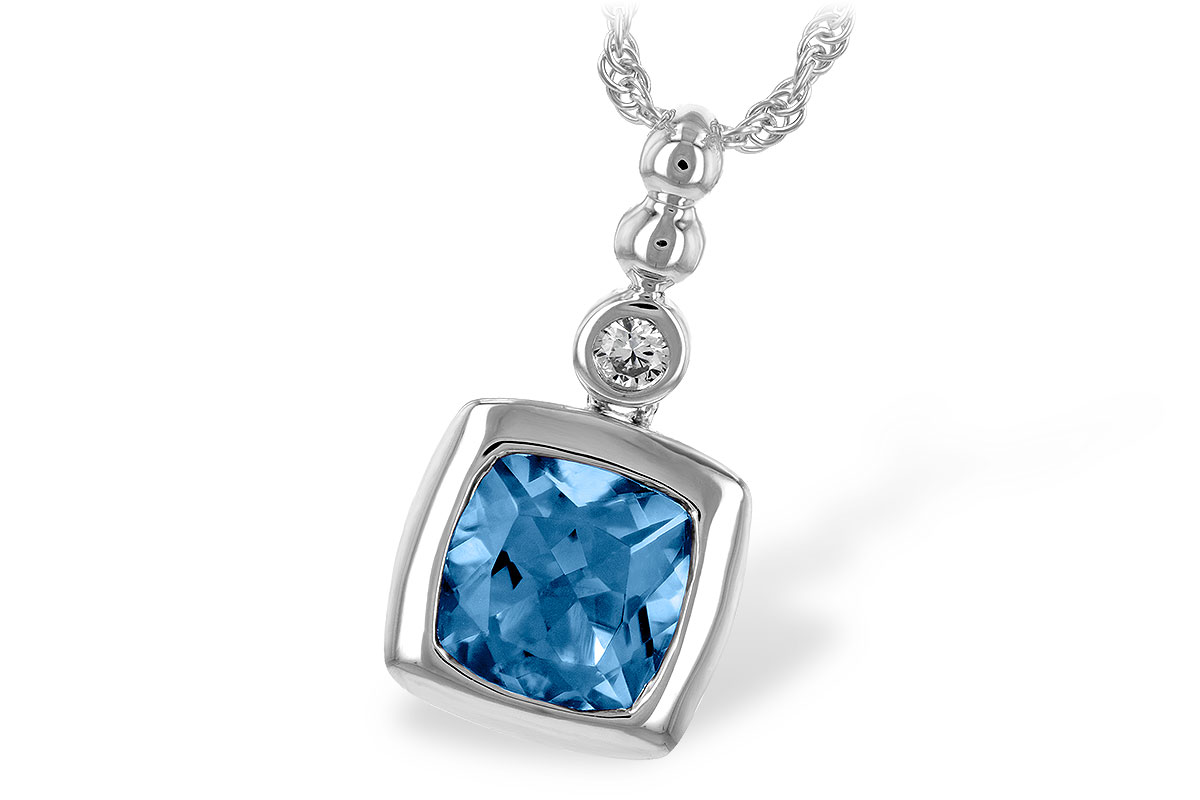 B244-32131: NECK 1.45 BLUE TOPAZ 1.49 TGW