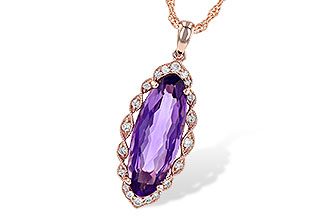 B245-25740: NECK 3.60 AMETHYST 3.74 TGW