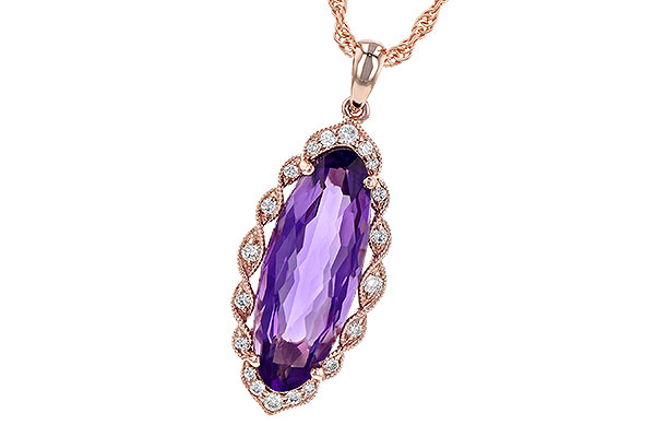 B245-25740: NECK 3.60 AMETHYST 3.74 TGW