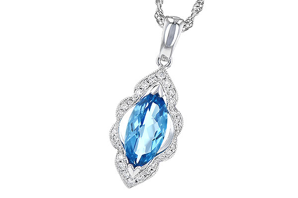 B327-97622: NECK 1.26 BLUE TOPAZ 1.37 TGW