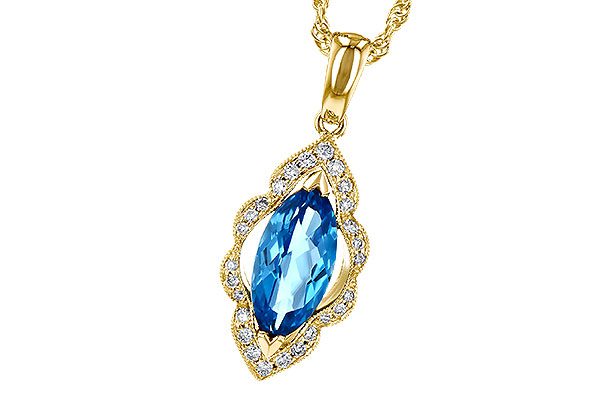 B327-97622: NECK 1.26 BLUE TOPAZ 1.37 TGW