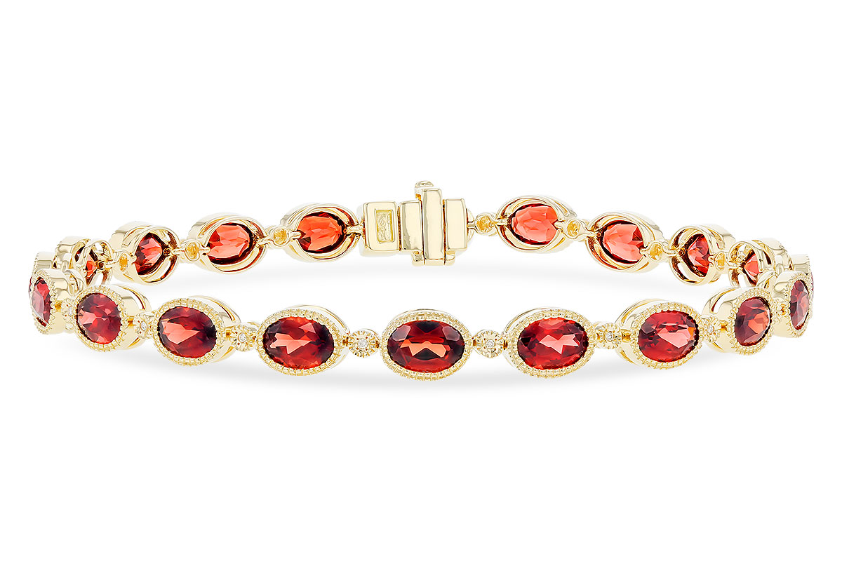 B328-83968: BRACELET 9.22 TW GARNET 9.26 TGW
