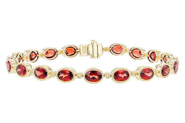 B328-83968: BRACELET 9.22 TW GARNET 9.26 TGW