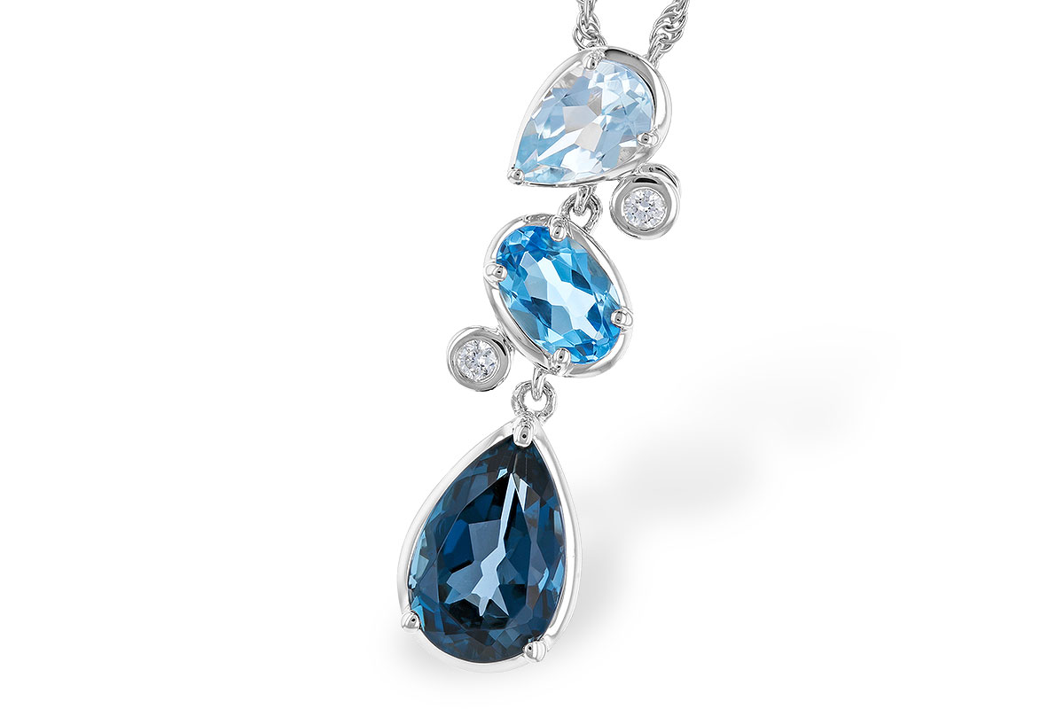 B328-84895: NECK 1.99 TW BLUE TOPAZ 2.02 TGW