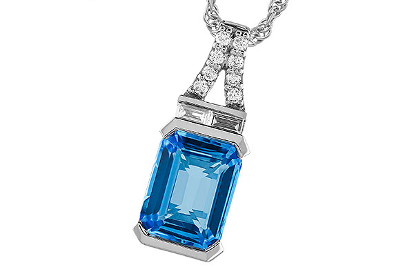 B328-88486: NECK 2.64 LONDON BLUE TOPAZ 2.80 TGW (9x7MM BT)