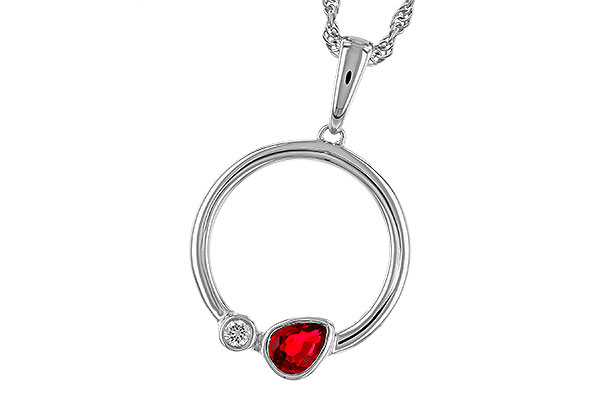 B329-74886: NECKLACE .24 RUBY .26 TGW