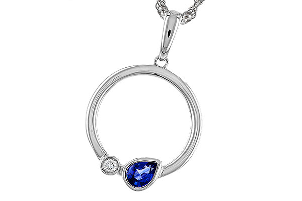 B329-74895: NECKLACE .26 SAPPHIRE .28 TGW