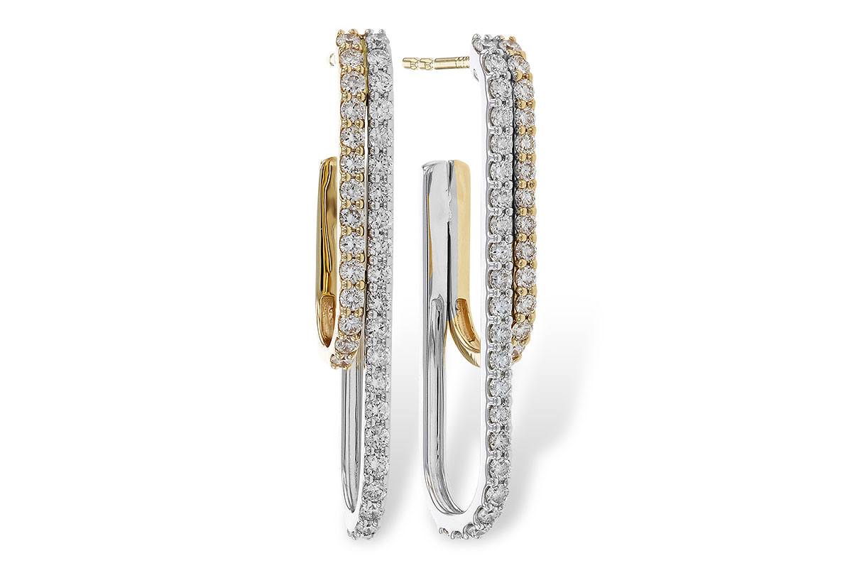 B329-75740: EARRING .98 TW