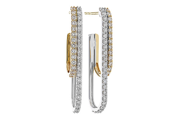 B329-75740: EARRING .98 TW