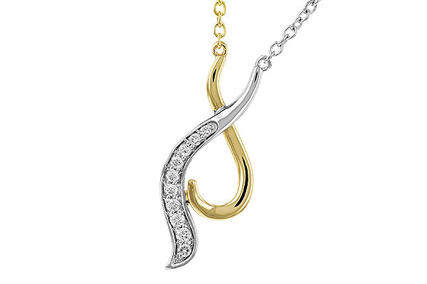 B329-77604: NECKLACE .10 TW (18")