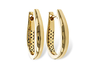 B329-78531: GOLD EARRINGS (17MM)