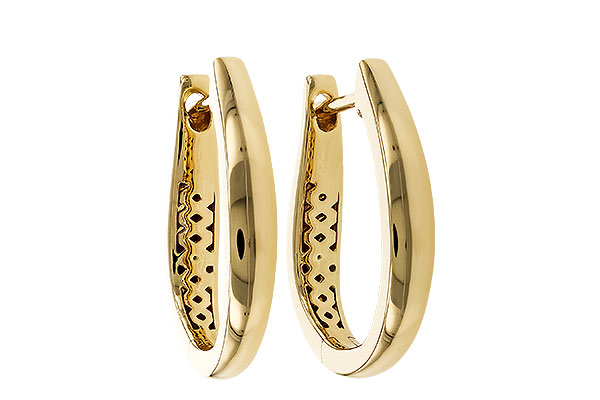 B329-78531: GOLD EARRINGS (17MM)