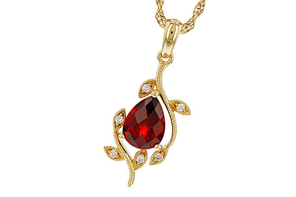 B329-79386: NECKLACE 1.34 GARNET 1.39 TGW (8X6MM GAR)