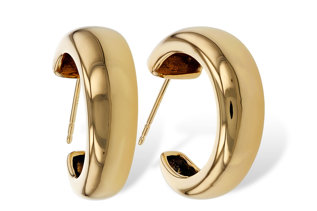 B329-80286: GOLD EARRINGS (20MM)