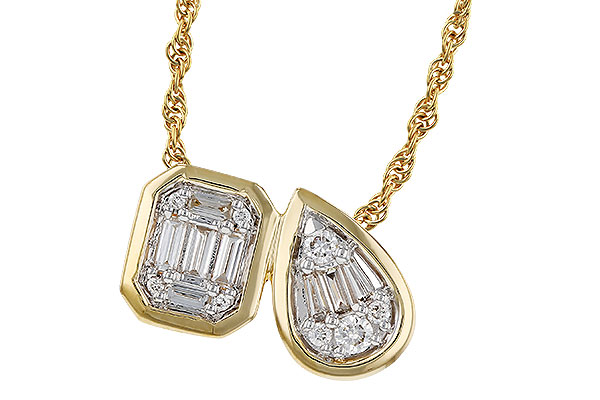 B329-80331: NECKLACE .17 BAG .25 TW
