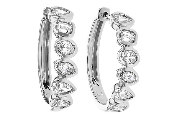 B330-63913: EARRINGS 1.10 TW FANCY CUT DIAS