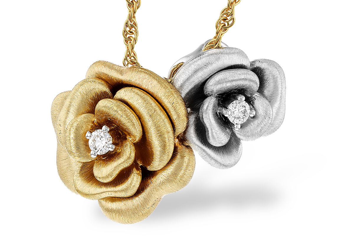 B330-63968: NECKLACE .06 TW