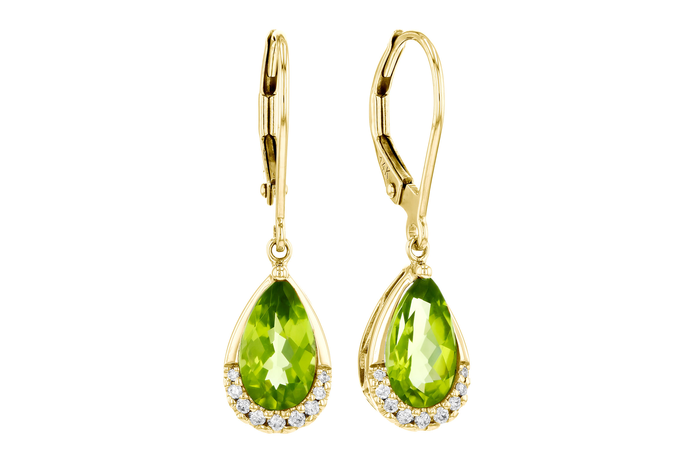 B330-65740: EARR 1.85 PERIDOT 1.94 TGW (9x5MM PS)