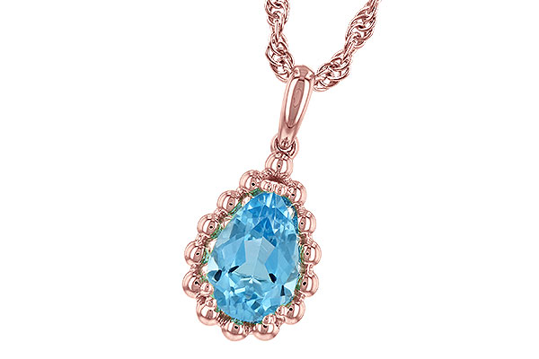 C244-31258: NECKLACE 1.55 CT BLUE TOPAZ