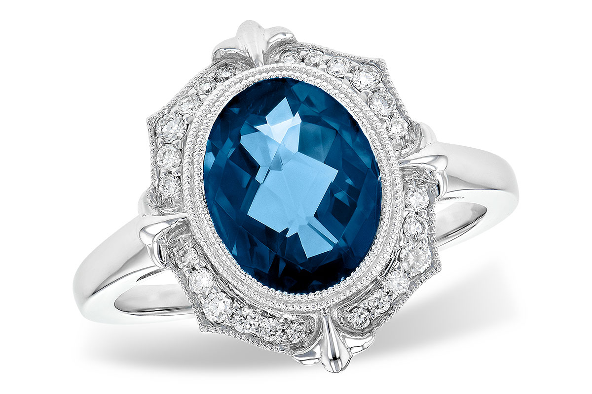 C245-25740: LDS RG 3.00 LONDON BLUE TOPAZ 3.16 TGW